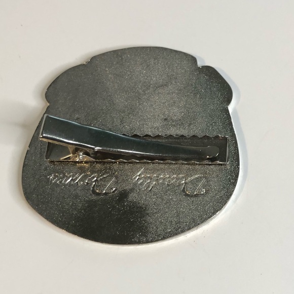 Deadly Dames by Micheline Pitt silver and black skull clothing clip rare - Picture 12 of 12